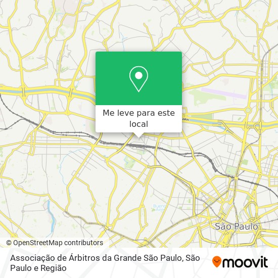Associação de Árbitros da Grande São Paulo mapa