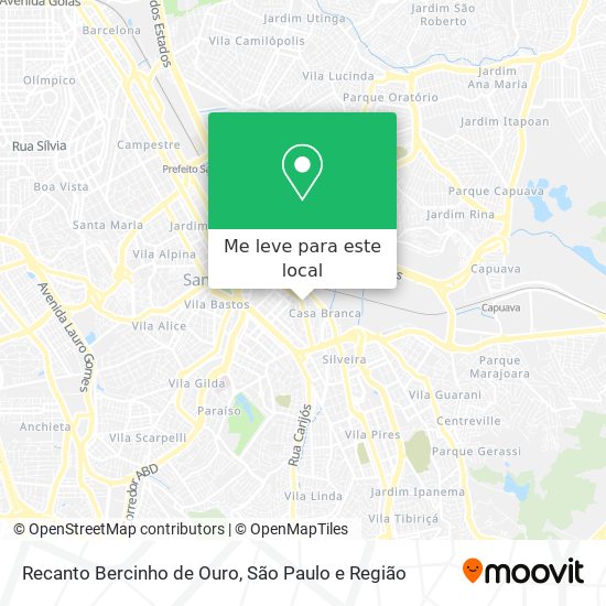 Recanto Bercinho de Ouro mapa