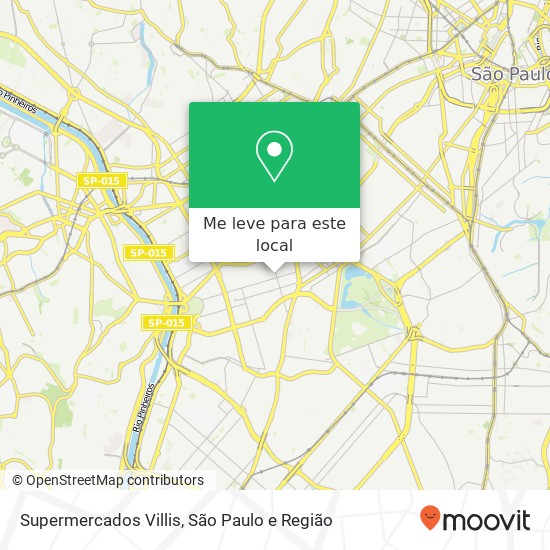 Supermercados Villis, Rua Doutor Renato Paes de Barros, 390 Itaim Bibi São Paulo-SP 04530-000 mapa