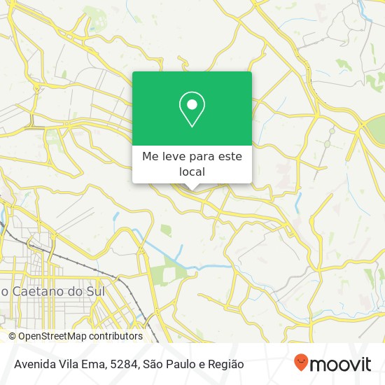 Avenida Vila Ema, 5284, Sapopemba São Paulo-SP mapa
