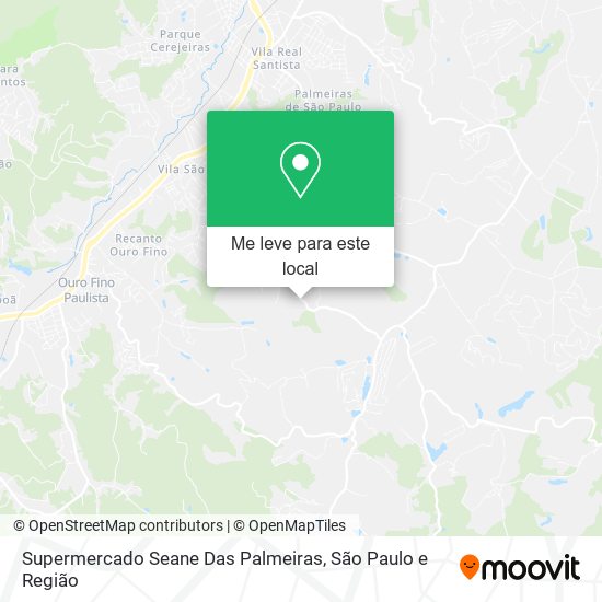 Supermercado Seane Das Palmeiras mapa