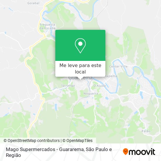 Mago Supermercados - Guararema mapa