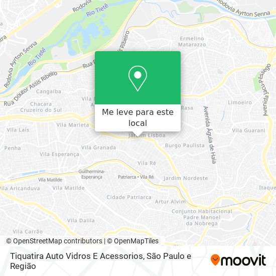 Tiquatira Auto Vidros E Acessorios mapa