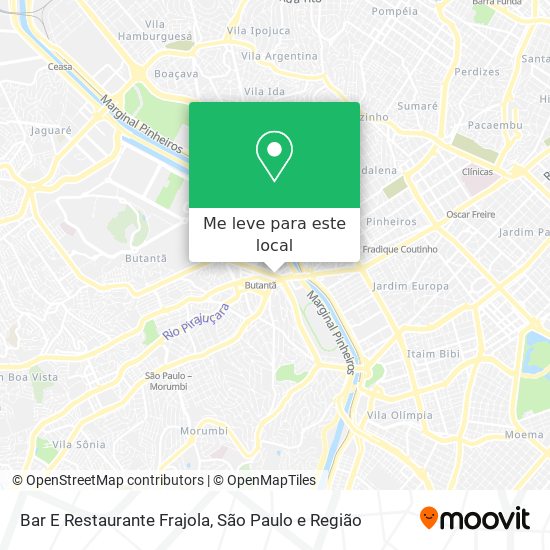 Bar E Restaurante Frajola mapa