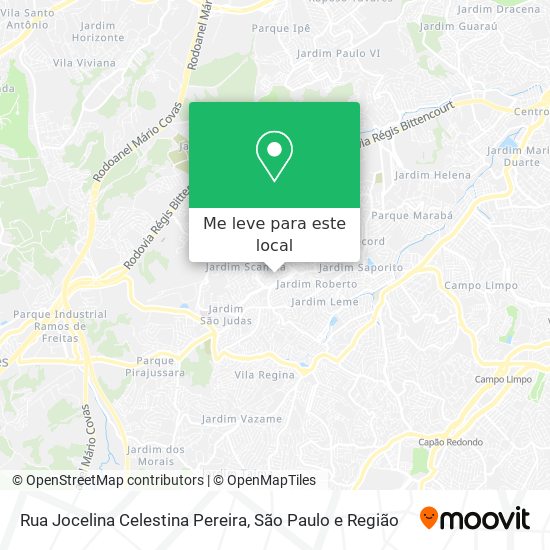 Rua Jocelina Celestina Pereira mapa