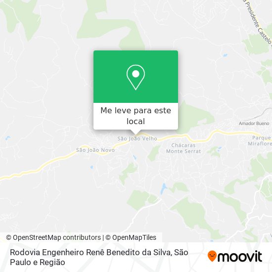 Rodovia Engenheiro Renê Benedito da Silva mapa