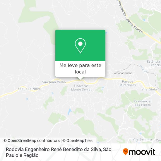 Rodovia Engenheiro Renê Benedito da Silva mapa