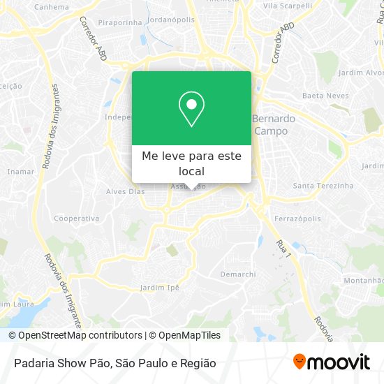 Padaria Show Pão mapa