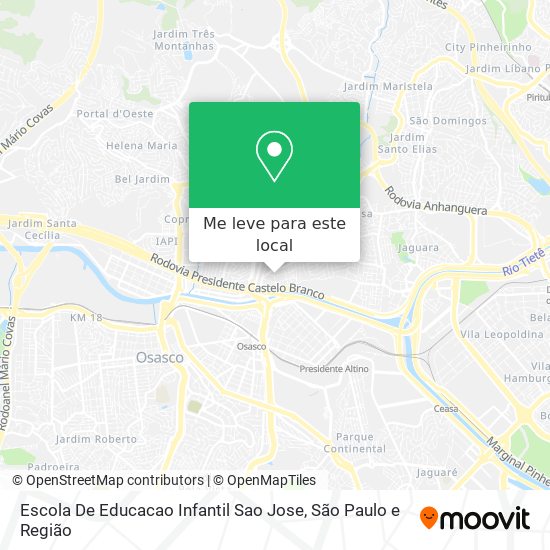 Escola De Educacao Infantil Sao Jose mapa