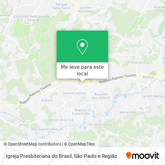 Igreja Presbiteriana do Brasil mapa