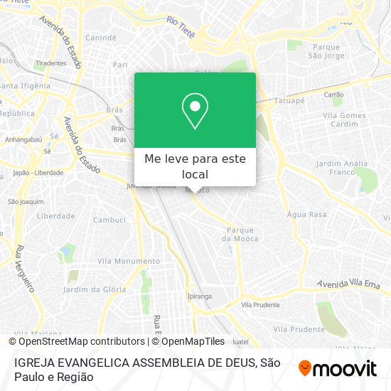 IGREJA EVANGELICA ASSEMBLEIA DE DEUS mapa