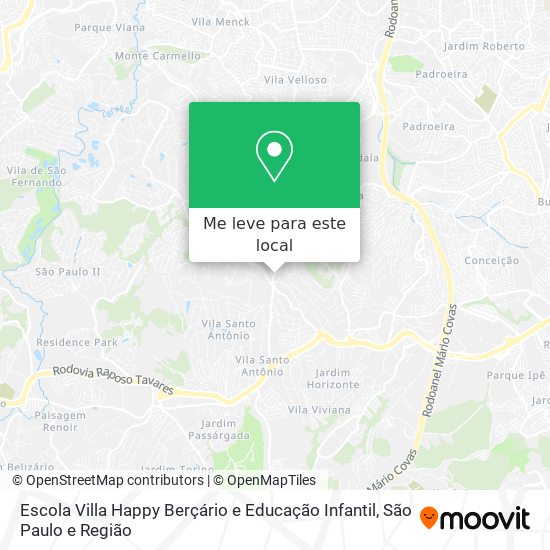Escola Villa Happy Berçário e Educação Infantil mapa