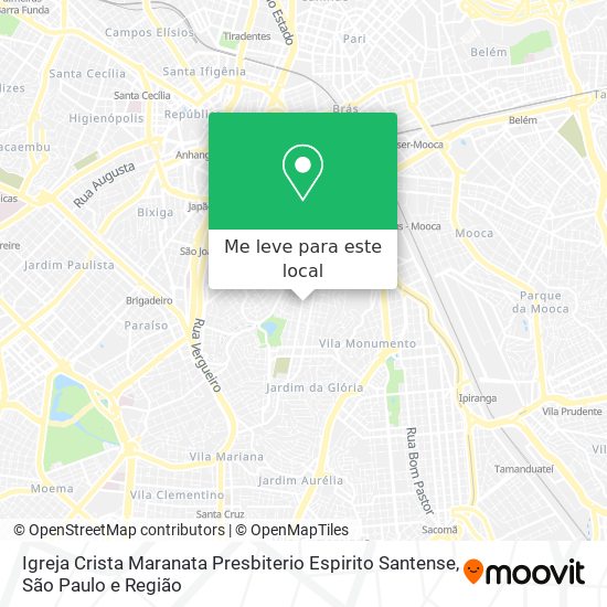 Igreja Crista Maranata Presbiterio Espirito Santense mapa