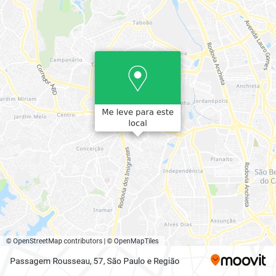 Passagem Rousseau, 57 mapa