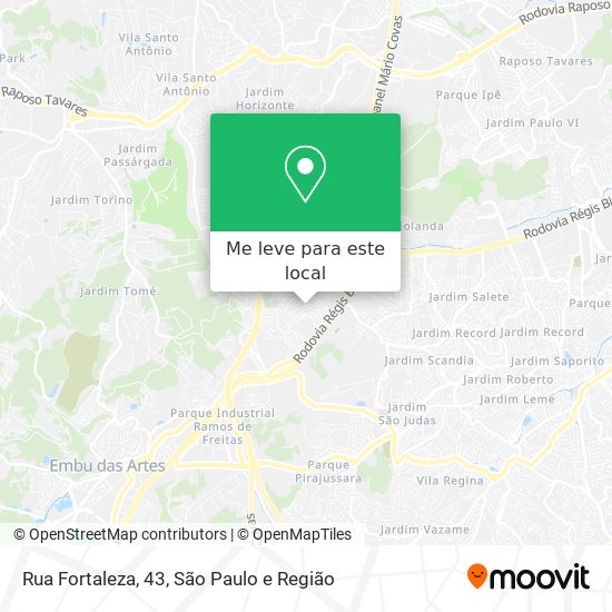 Rua Fortaleza, 43 mapa