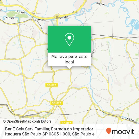 Bar E Selv Serv Familiar, Estrada do Imperador Itaquera São Paulo-SP 08051-000 mapa