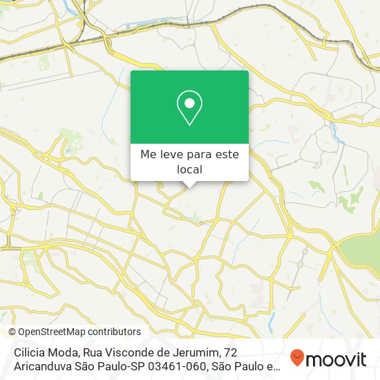 Cilicia Moda, Rua Visconde de Jerumim, 72 Aricanduva São Paulo-SP 03461-060 mapa