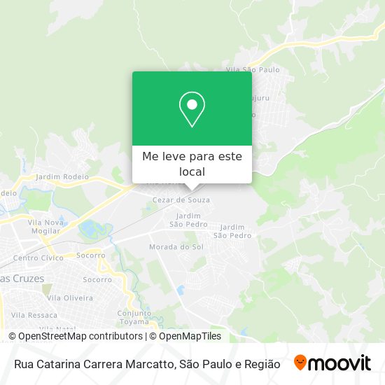 Rua Catarina Carrera Marcatto mapa