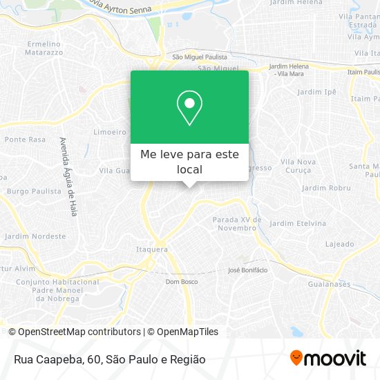 Rua Caapeba, 60 mapa
