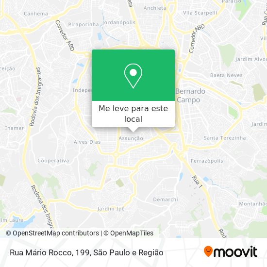 Rua Mário Rocco, 199 mapa