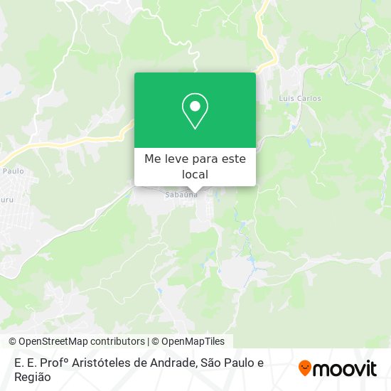 E. E. Profº Aristóteles de Andrade mapa