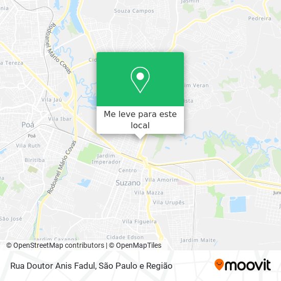 Rua Doutor Anis Fadul mapa