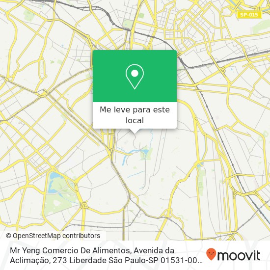 Mr Yeng Comercio De Alimentos, Avenida da Aclimação, 273 Liberdade São Paulo-SP 01531-000 mapa