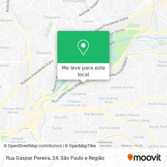 Rua Gaspar Pereira, 24 mapa