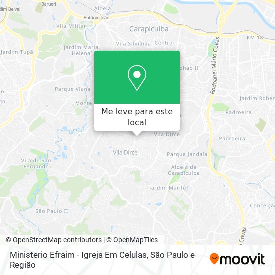Ministerio Efraim - Igreja Em Celulas mapa
