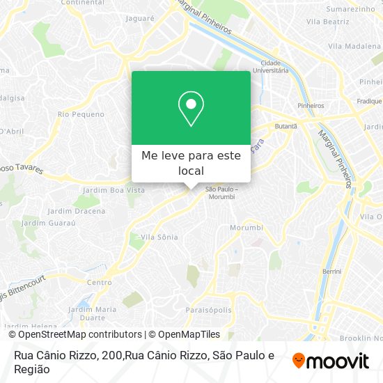 Rua Cânio Rizzo, 200,Rua Cânio Rizzo mapa