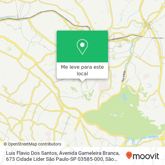 Luis Flavio Dos Santos, Avenida Gameleira Branca, 673 Cidade Líder São Paulo-SP 03585-000 mapa