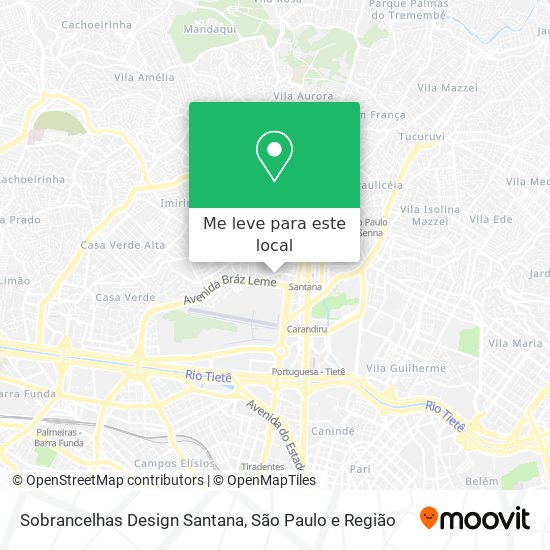 Sobrancelhas Design Santana mapa