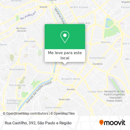 Rua Castilho, 392 mapa