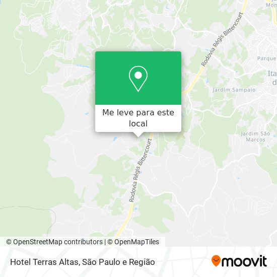 Hotel Terras Altas mapa