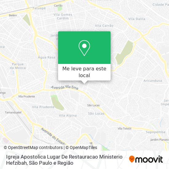 Igreja Apostolica Lugar De Restauracao Ministerio Hefzibah mapa