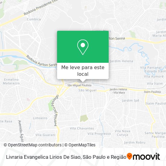 Livraria Evangelica Lirios De Siao mapa