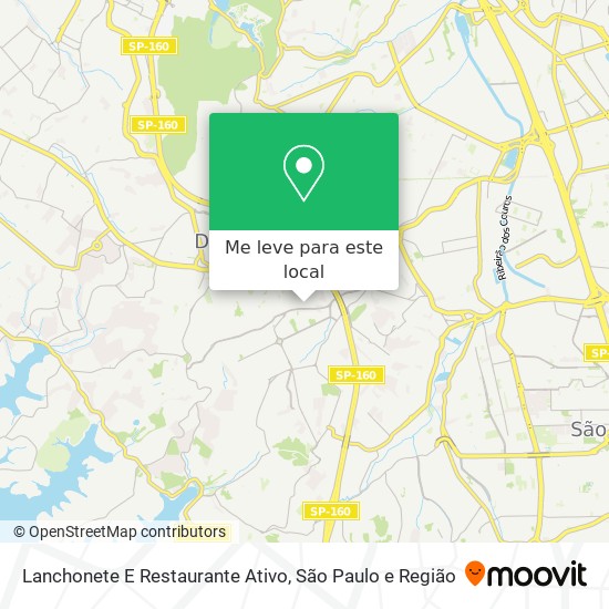 Lanchonete E Restaurante Ativo mapa