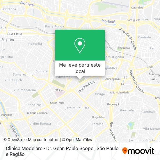 Clinica Modelare - Dr. Gean Paulo Scopel mapa