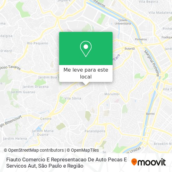 Fiauto Comercio E Representacao De Auto Pecas E Servicos Aut mapa