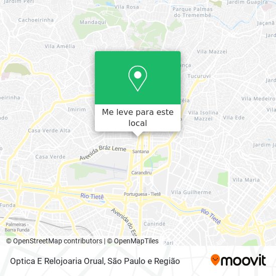 Optica E Relojoaria Orual mapa