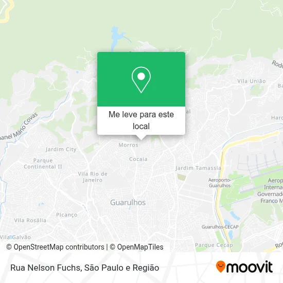 Rua Nelson Fuchs mapa