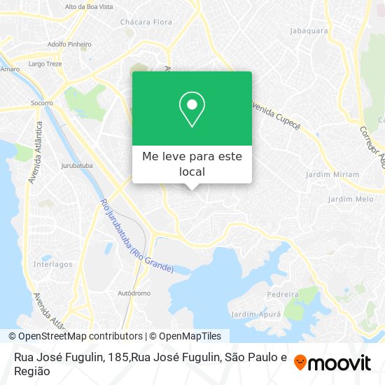 Rua José Fugulin, 185,Rua José Fugulin mapa