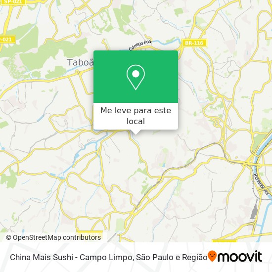 China Mais Sushi - Campo Limpo mapa