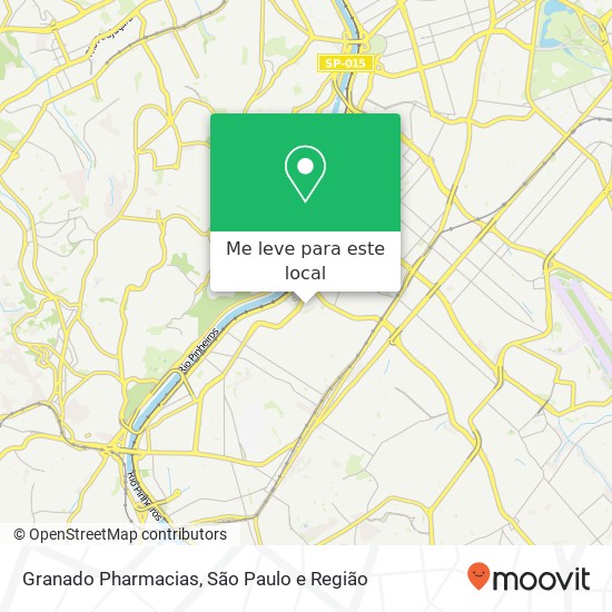 Granado Pharmacias, Santo Amaro São Paulo-SP mapa