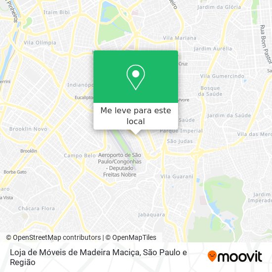 Loja de Móveis de Madeira Maciça mapa
