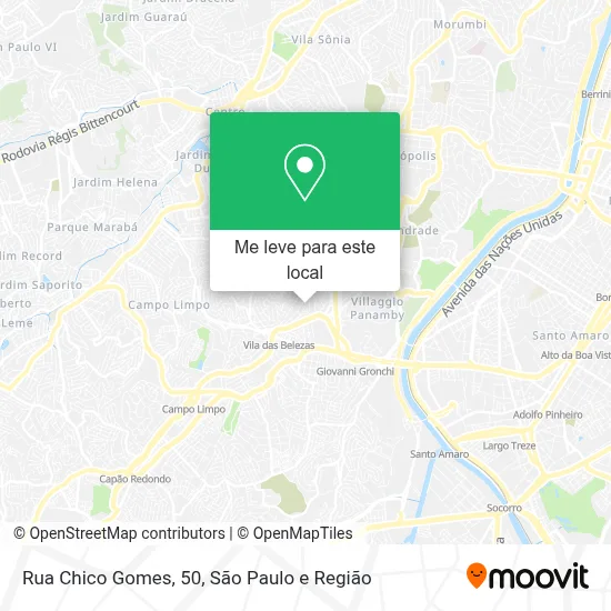 Rua Chico Gomes, 50 mapa