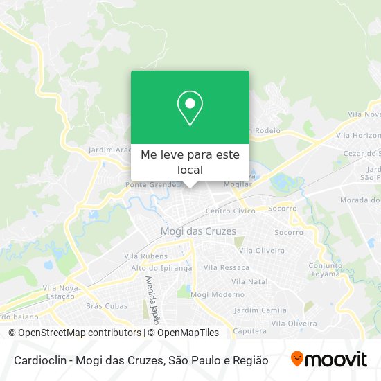 Cardioclin - Mogi das Cruzes mapa