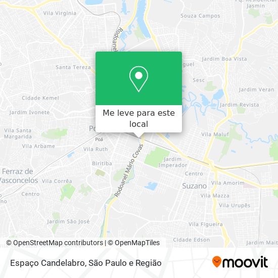 Espaço Candelabro mapa