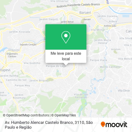 Av. Humberto Alencar Castelo Branco, 3110 mapa