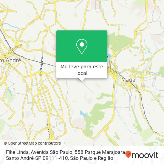 Fike Linda, Avenida São Paulo, 558 Parque Marajoara Santo André-SP 09111-410 mapa